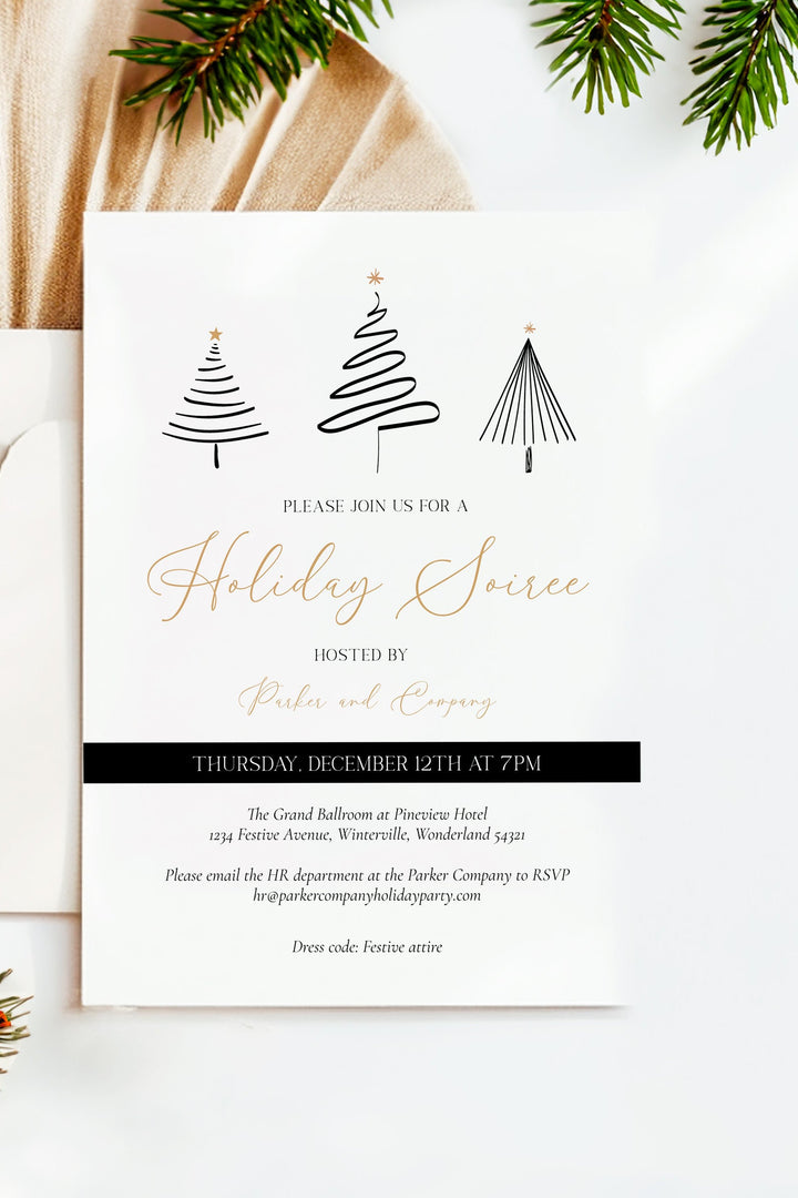 Christmas Gala Soiree Invitation