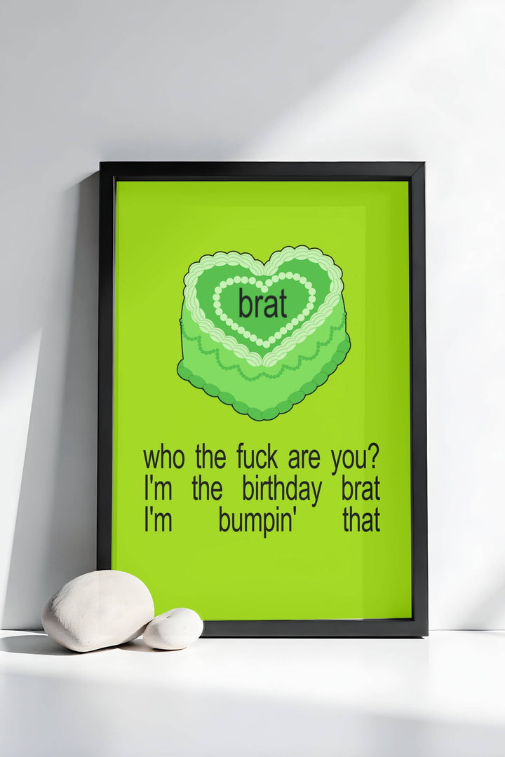 Who the F*ck Are You Table Sign inspired by Charli XCX, perfect for edgy, unapologetic parties and bold event decor