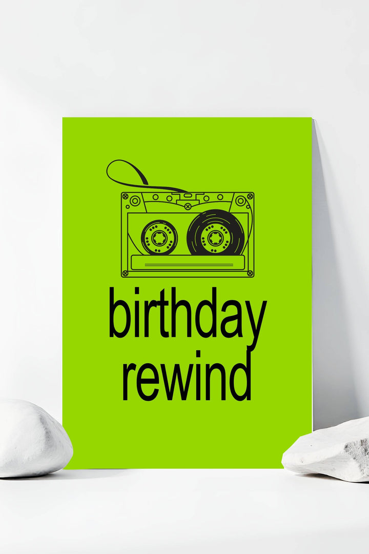 Brat table sign - Birthday rewind - Vowpaperie