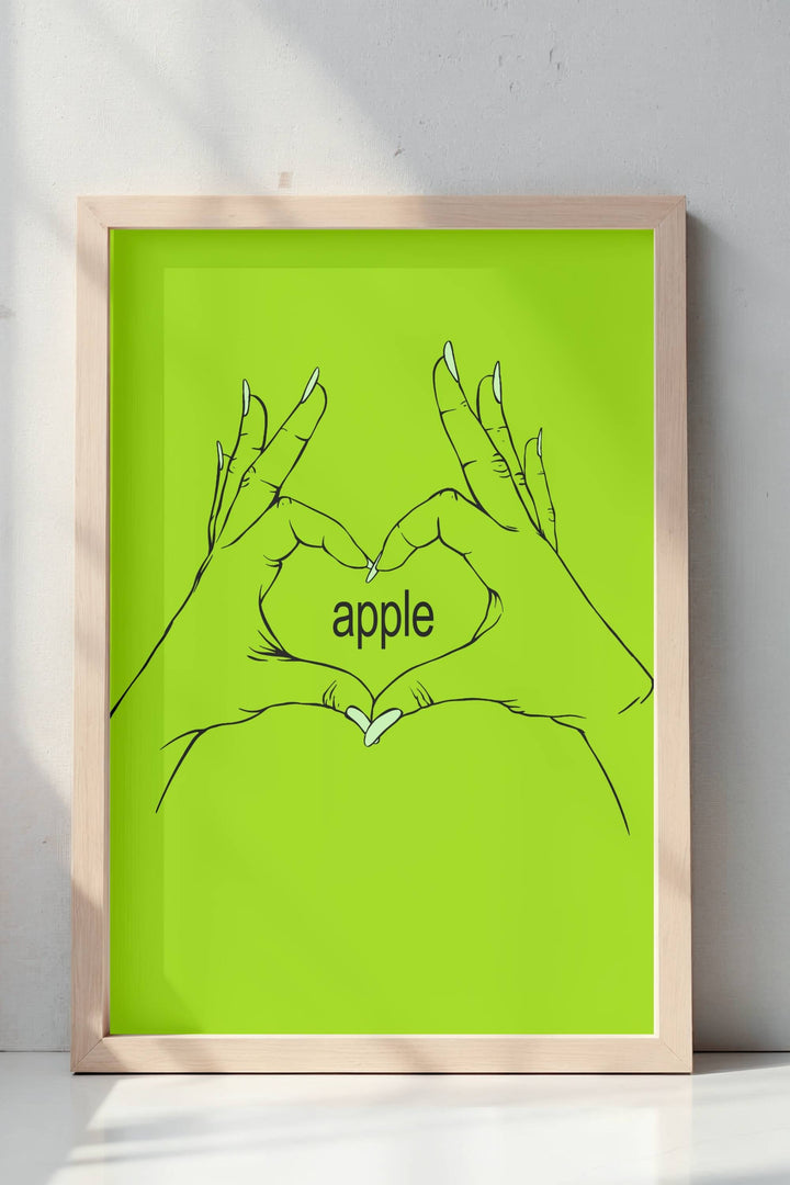 Brat Apple Table sign - Vowpaperie