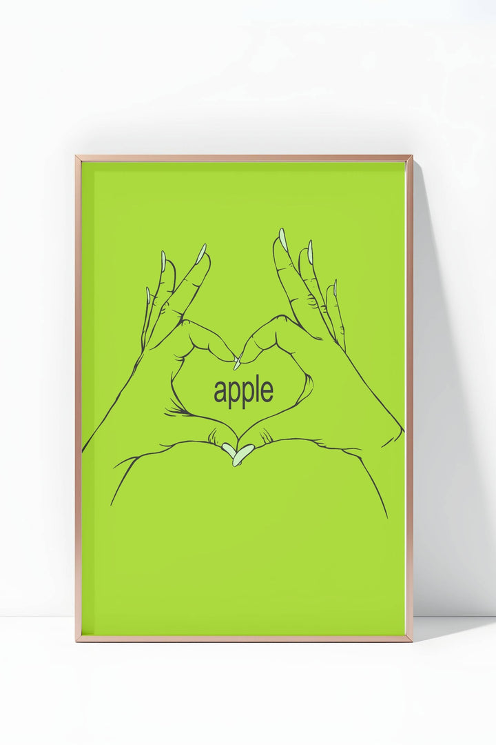 Brat Apple Table sign - Vowpaperie