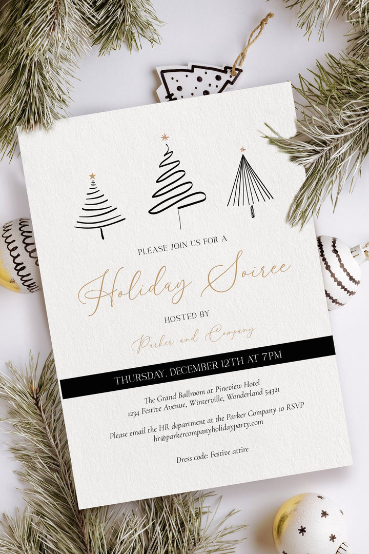 dress code for christmas party invitation Couples Christmas Party Invitations
