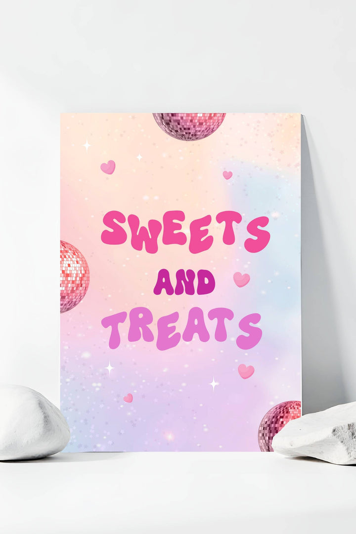 In My Double Digits Table Signs - Sweets and Treats, perfect for 10th birthday dessert table decor