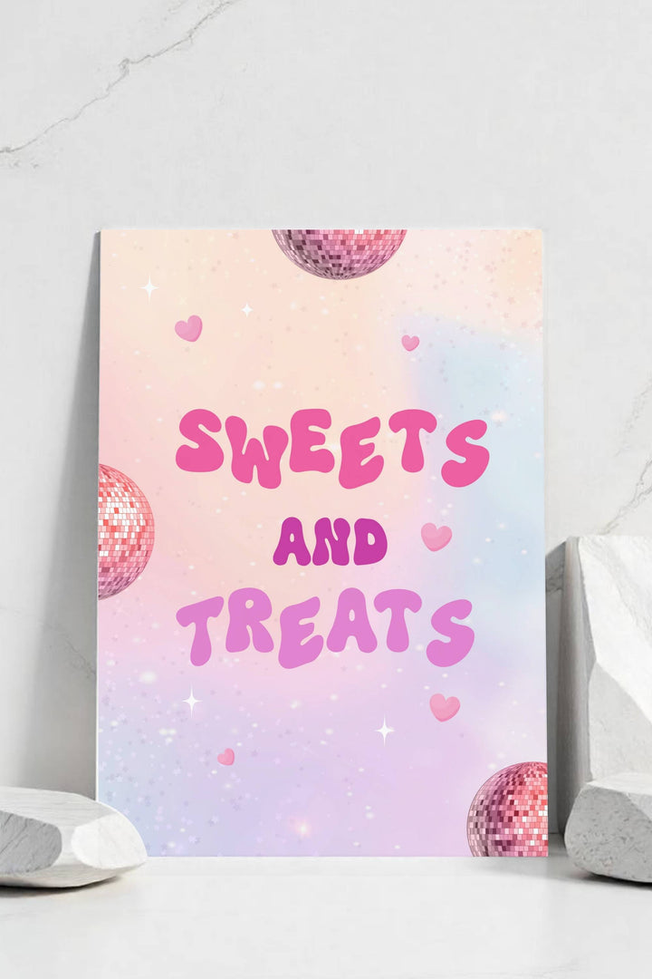 In My Double Digits Table Signs - Sweets and Treats, perfect for 10th birthday dessert table decor