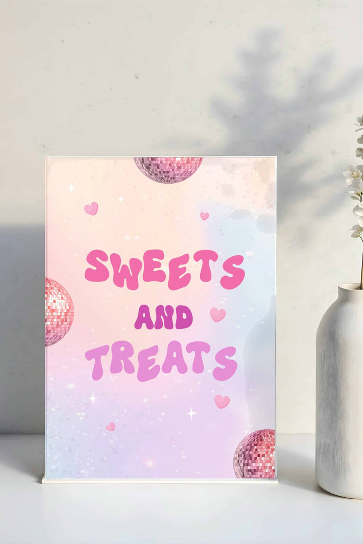 In My Double Digits Table Signs - Sweets and Treats, perfect for 10th birthday dessert table decor