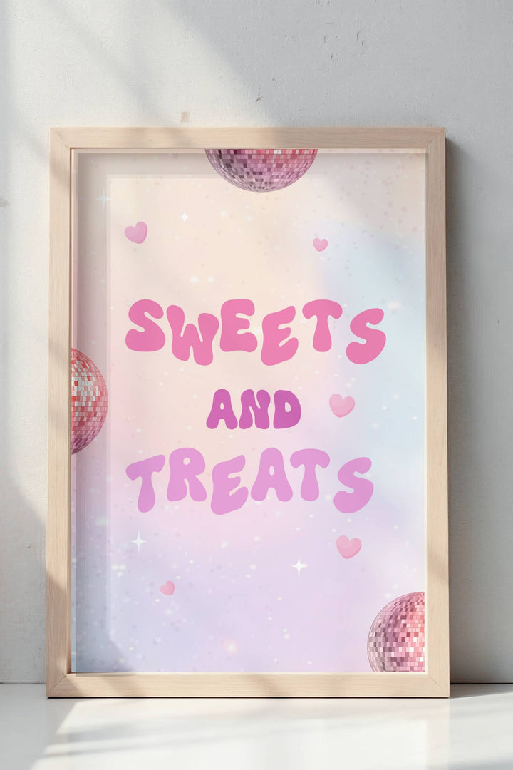 In My Double Digits Table Signs - Sweets and Treats, perfect for 10th birthday dessert table decor