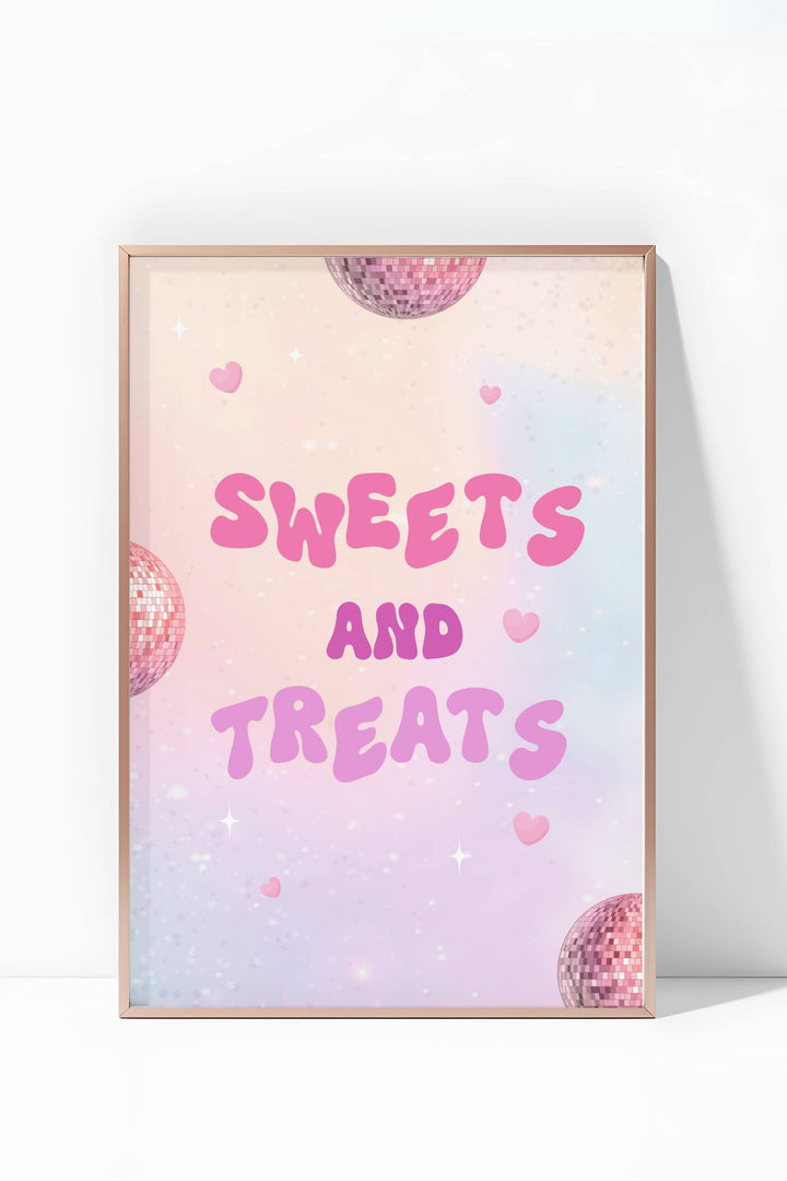 In My Double Digits Table Signs - Sweets and Treats, perfect for 10th birthday dessert table decor