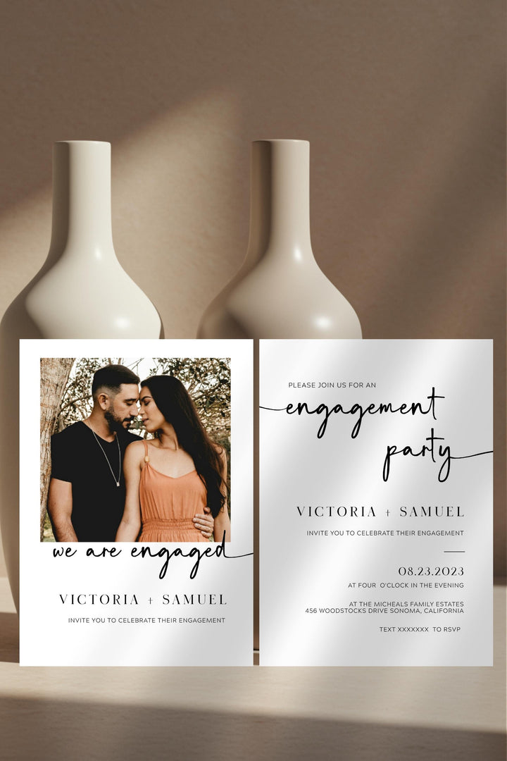 Elegant Minimalist Design for After Party Invite