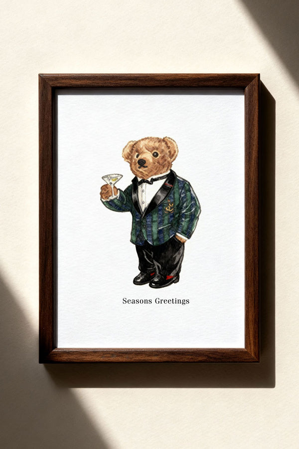 Ralph Lauren–Inspired Holiday Bear Prints – Vintage Christmas Bear Art