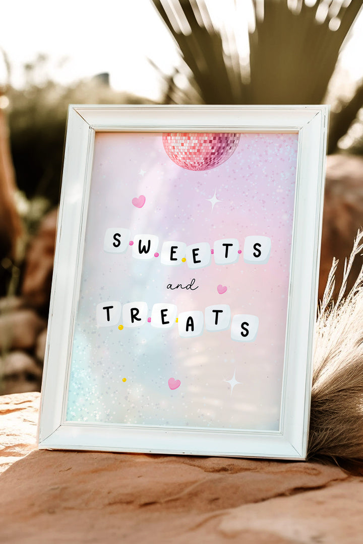 In My Birthday Era Birthday - Sweets and Treats Table Sign - Vowpaperie