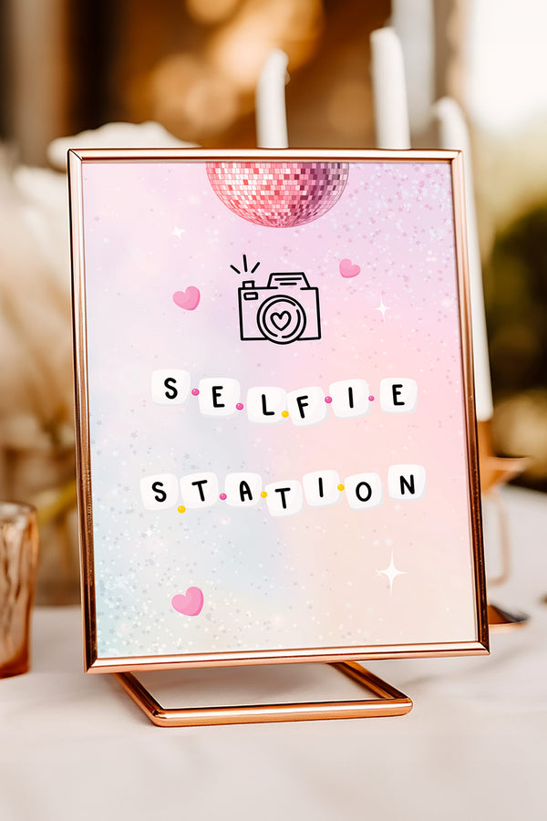 In My Birthday Era Birthday - Selfie Station Table Sign - Vowpaperie