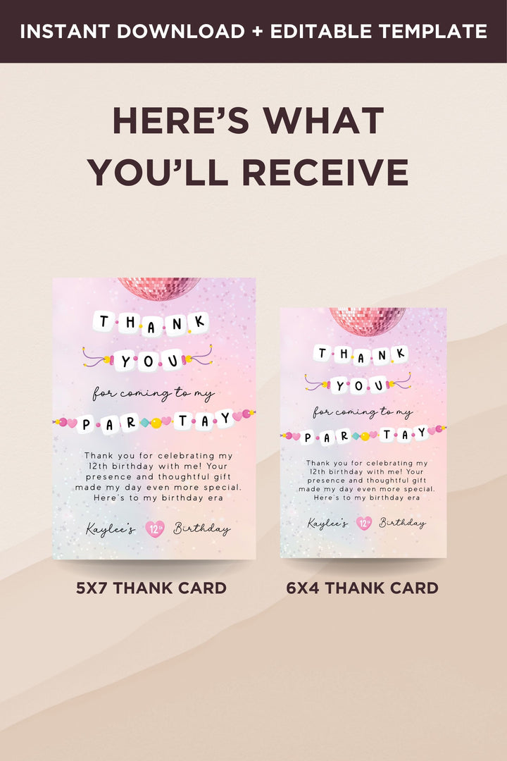 Express your gratitude in style with our&nbsp;In My Birthday Era Birthday - Thank You Card