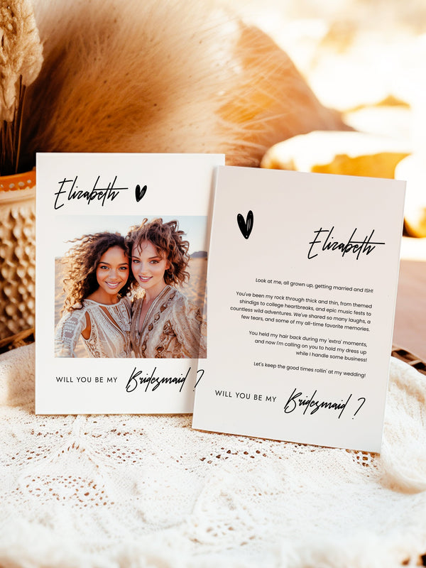 Bridesmaid Proposal Card - Elizabeth Collection -
