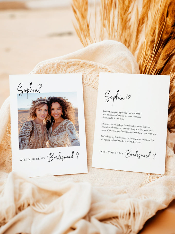 Bridesmaid Proposal Card - Sophia Collection -