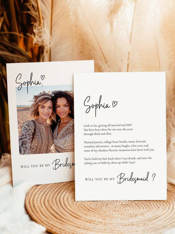 Bridesmaid Proposal Card - Sophia Collection -
