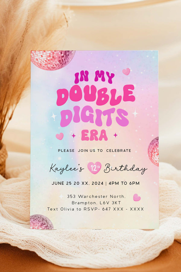 In My Double Digits Birthday Invitation