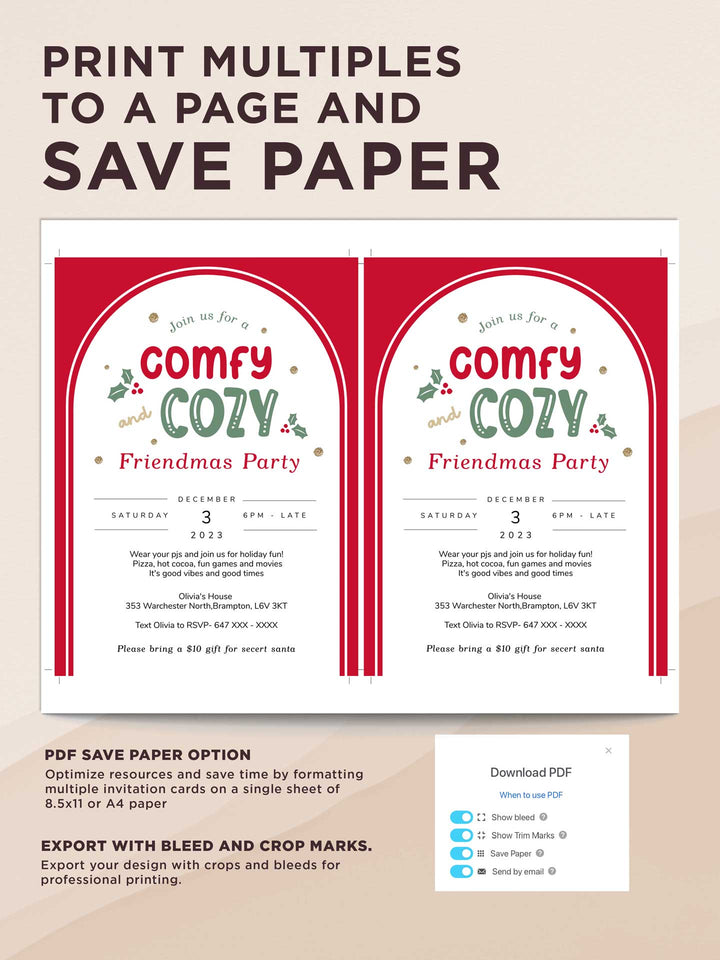 comfy-and-cozy-christmas-party-invitation-red-holiday-pajama for Free Printable Christmas Pajama Party Invitations Comfy and Cozy Christmas Party Invitation - Red Holiday Pajama for Free Printable Christmas Pajama Party Invitations