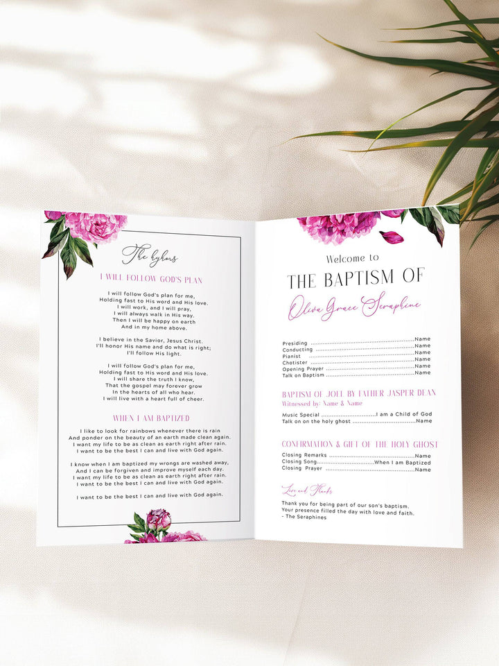 Pink Wildflower LDS Baptism Program for Girls pink-wildflower-lds-baptism-program-for-girls