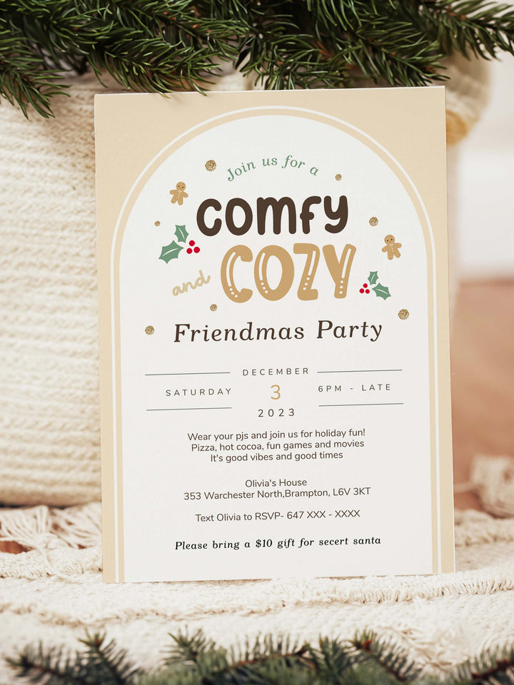 Christmas Pajama Party Invitations