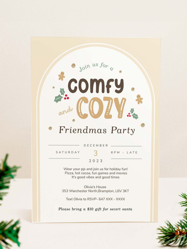 Christmas Pajama Party Invitations